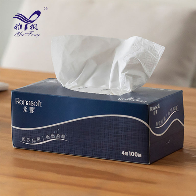 Bacteriostatic Virgin Wood Pulp Box al por mayor 4 Capas de papel personalizado Logotipo personalizado de papel personalizado 