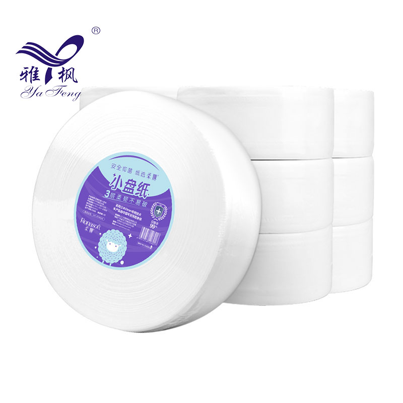 Papel higiénico disponible del rollo gigante del logotipo de encargo de la pulpa de madera de la Virgen al por mayor de la fábrica