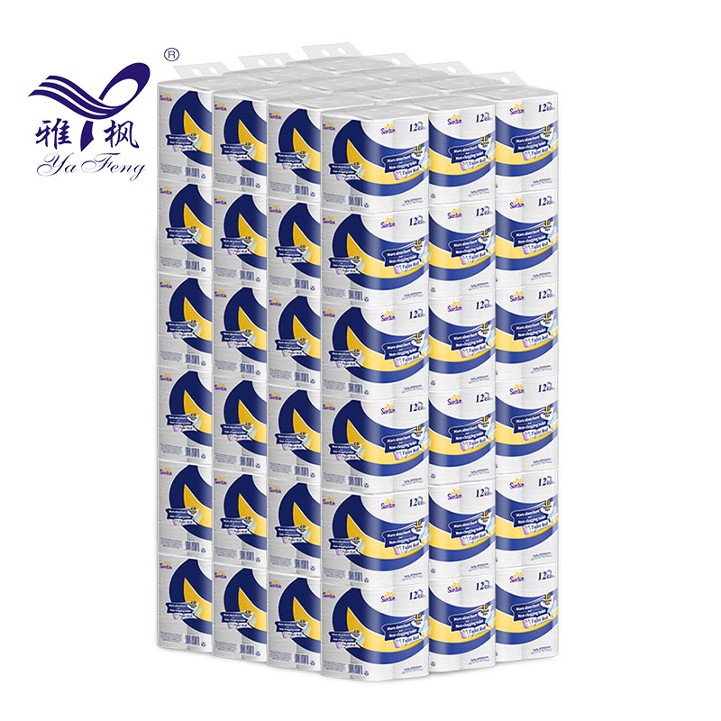 Rollo de papel higiénico de alta calidad de pulpa virgen, rollo de papel higiénico de 4 capas, rollos de papel higiénico