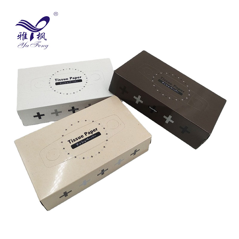 Pulpa de madera virgen con logotipo personalizado, tejido facial encajonado de 2 capas para el hogar, la oficina y el exterior