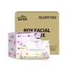 Tejidos faciales de 2 capas blancos desechables de 2 capas faciales para el uso del hogar al aire libre uso diario