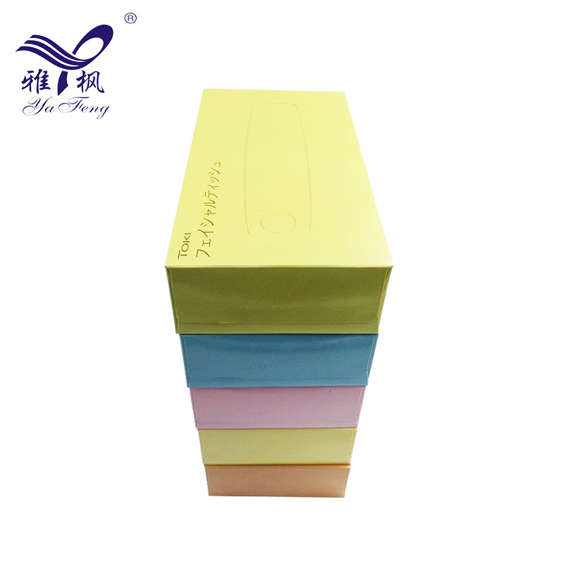Pulpa de madera modificada para requisitos particulares de la Virgen del logotipo suave y papel seda facial de la caja extractiva cómoda
