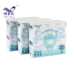 Venta al por mayor disponible tejido facial de bolsillo adaptable del mini pañuelo adaptable de 4 capas 