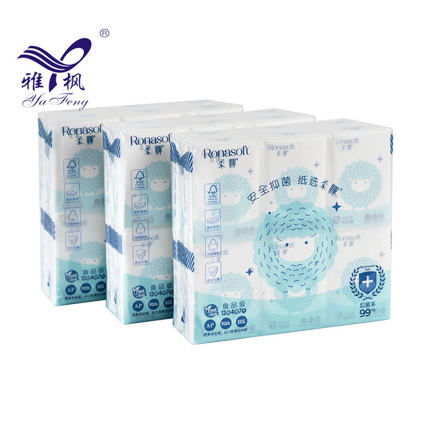Venta al por mayor disponible tejido facial de bolsillo adaptable del mini pañuelo adaptable de 4 capas 