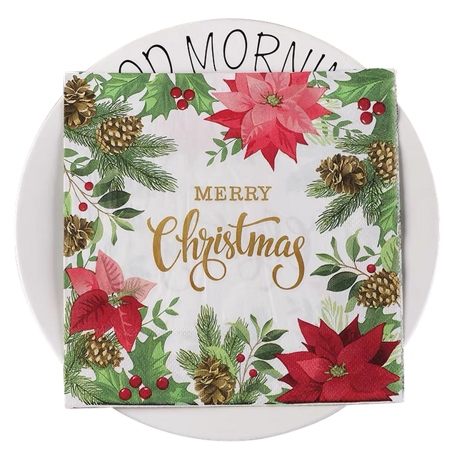 Toalla de servilleta de madera de madera virgen personalizada 1/4 personalizada personalizada