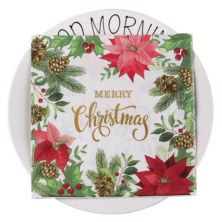 Toalla de servilleta de madera de madera virgen personalizada 1/4 personalizada personalizada