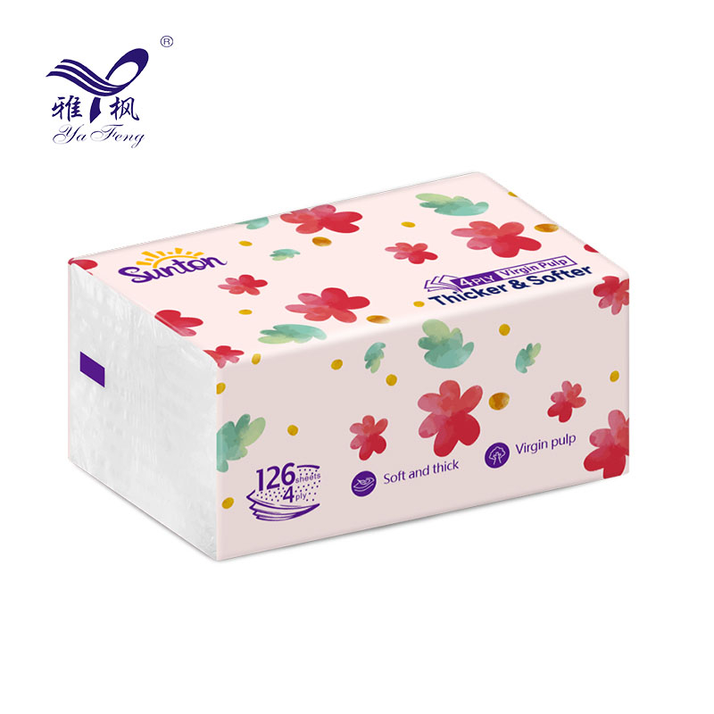 Tejido facial de limpieza al por mayor desechable con logotipo personalizado OEM de 4 capas