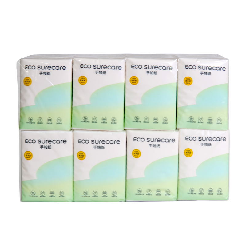 Tisso de bolsillo portátil 3-4 Capas 13.5-18 g adecuadas para transporte y viaje diarios