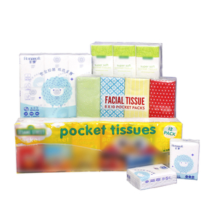 Tejido de bolsillo desechable 13.5G 4 Embalaje e impresión personalizables de capas