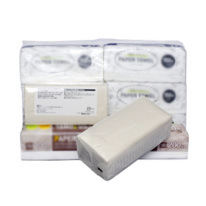 Toalla de papel de mano de mano desechable El material de la pulpa de madera virgen es compatible con OEM e impresión personalizada al por mayor personalizable