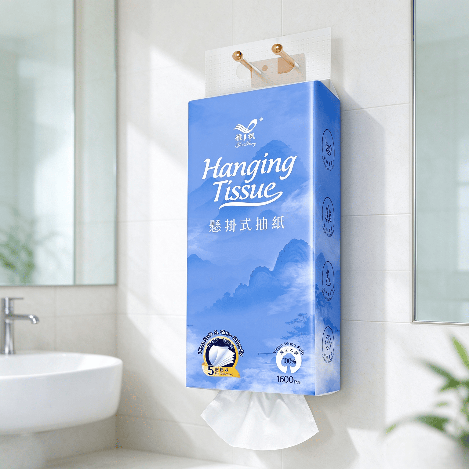 hanging tissue paper papel de seda para colgar