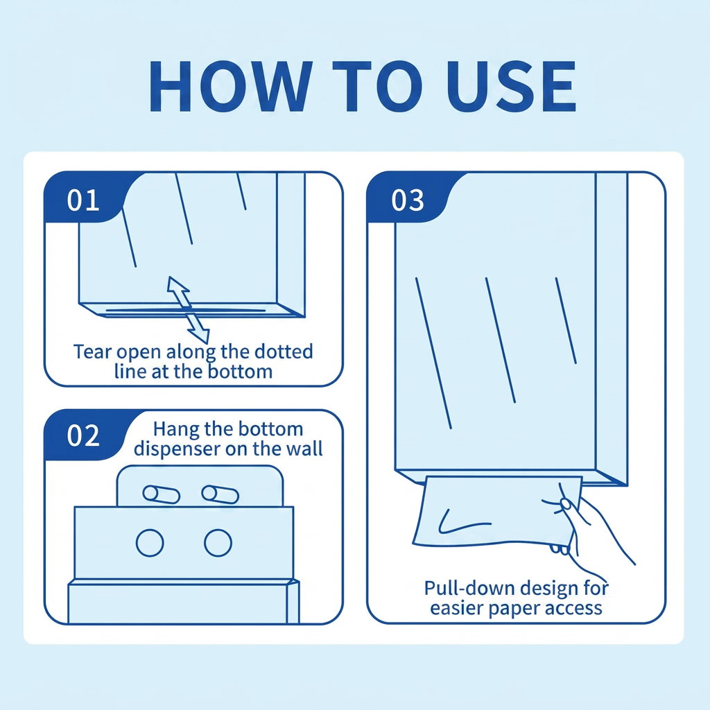 Papel de seda para colgar de 4 capas